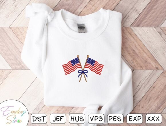 American Flag Embroidery Design: A Patriotic Gem