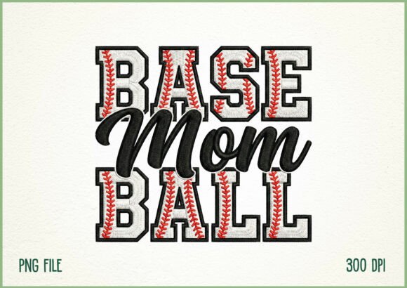 Baseball Mom Embroidery Style for Holiday Gifts