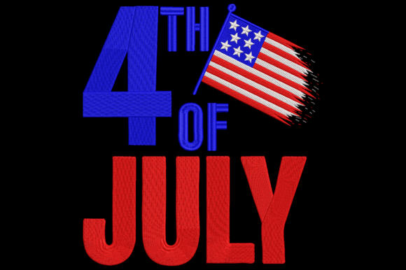 Bold and Patriotic: 4th of July Embroidery Design