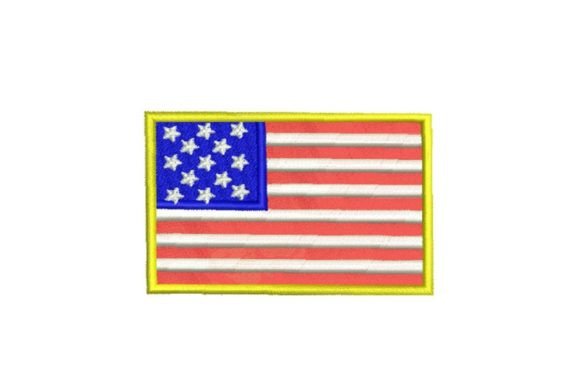 Celebrate with Usa Flag Embroidery Design