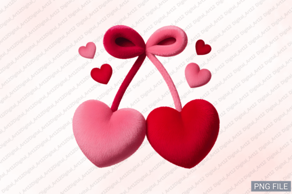 Plush Heart Cherries for Boutique Apparel