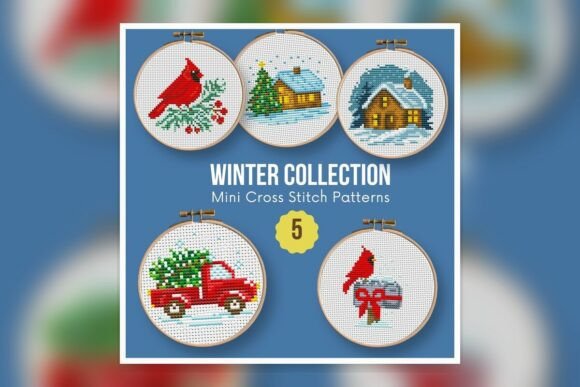 SET-Winter-01-05: A Premium Cross Stitch Design