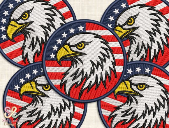 USA Patriotic Patch for Handmade Products